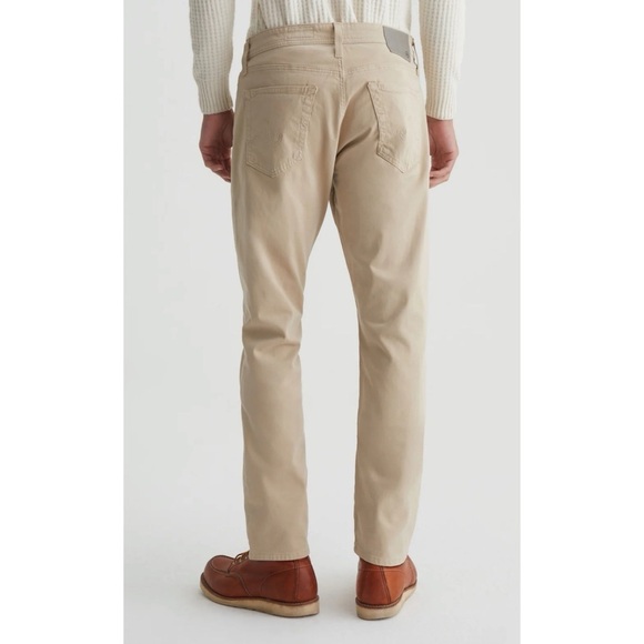 AG Adriano Goldschmied Everett SUD Sueded Slim Straight Pants in Chestnut 29x32 - Picture 2 of 15